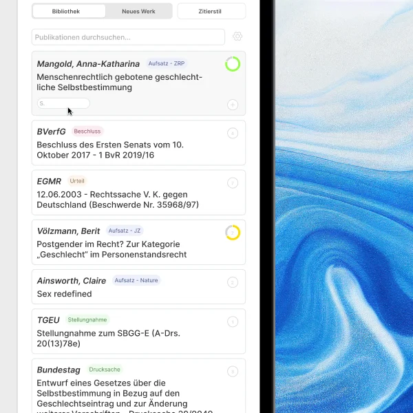 Übersichtliche Quellenverwaltung in AdvoCite